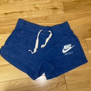 Blue Nike shorts